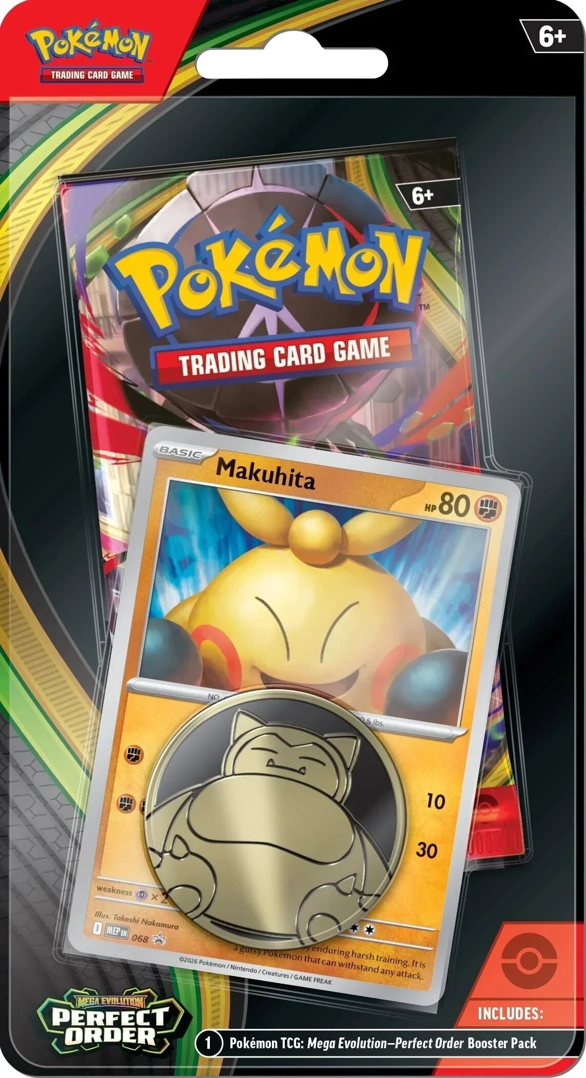 Mega Evolution: Perfect Order - Single Pack Blister (Makuhita)
