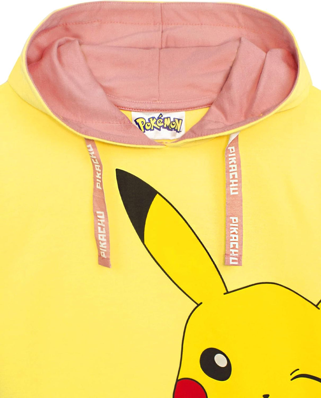 Pokemon Hoodie Girls Kids Yellow Pikachu Hooded Jumper Sweater