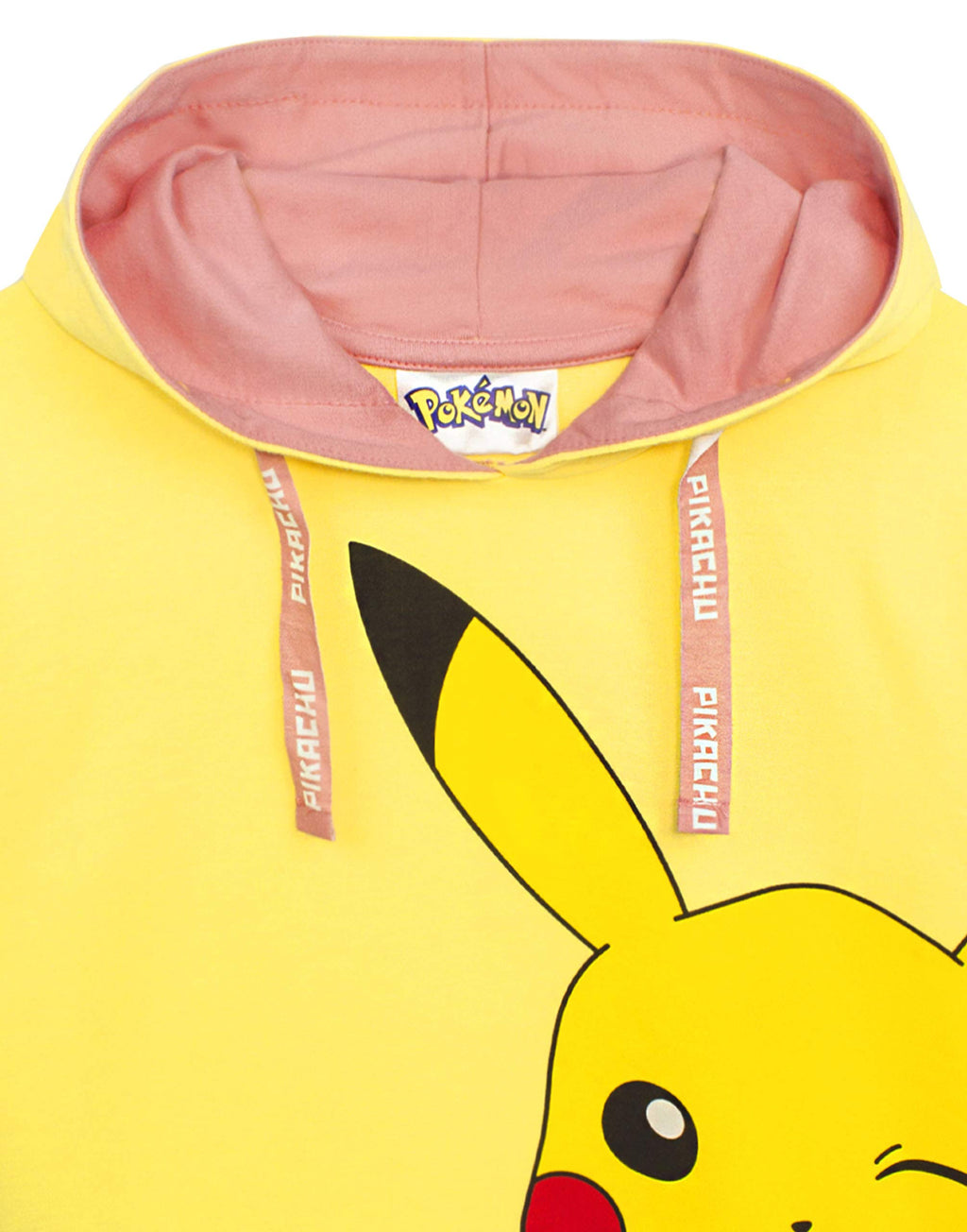 Pokemon Hoodie Girls Kids Yellow Pikachu Hooded Jumper Sweater