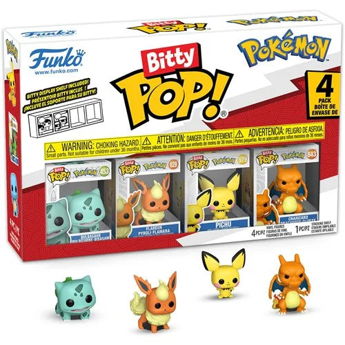 Pokemon Bulbasaur Funko Bitty Pop! Mini-Figure 4-Pack