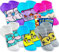 Pokemon No Show Socks For Kids 6 Pack - Bundle with 6 Pairs of No Show Socks Size 10.5-4 for Ages 6-8 Featuring Pikachu, Eevee, Snorlax, More | Pokemon Footwear For Kids