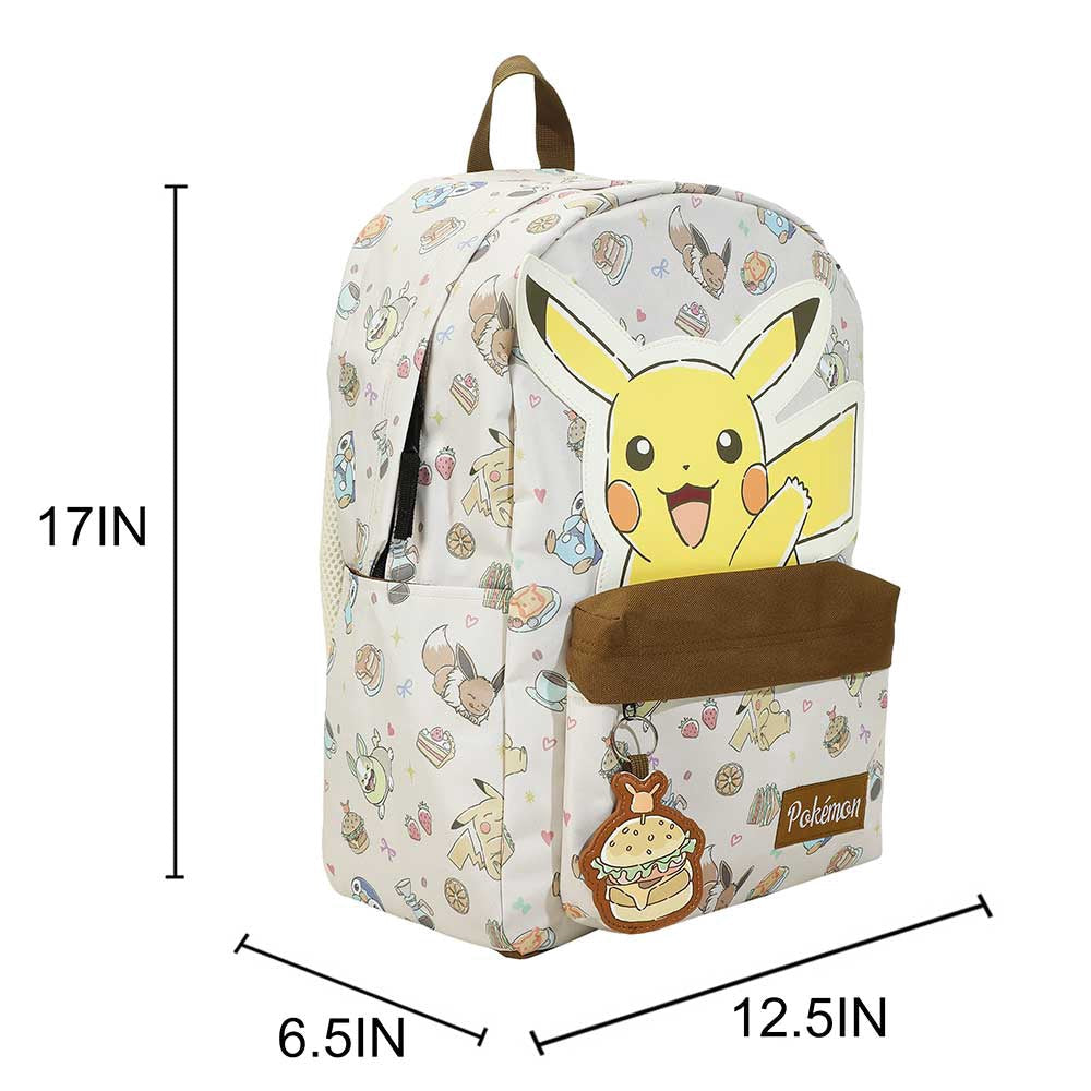 Pokemon Pikachu Eevee Piplup And Yamper Characters Aop Backpack