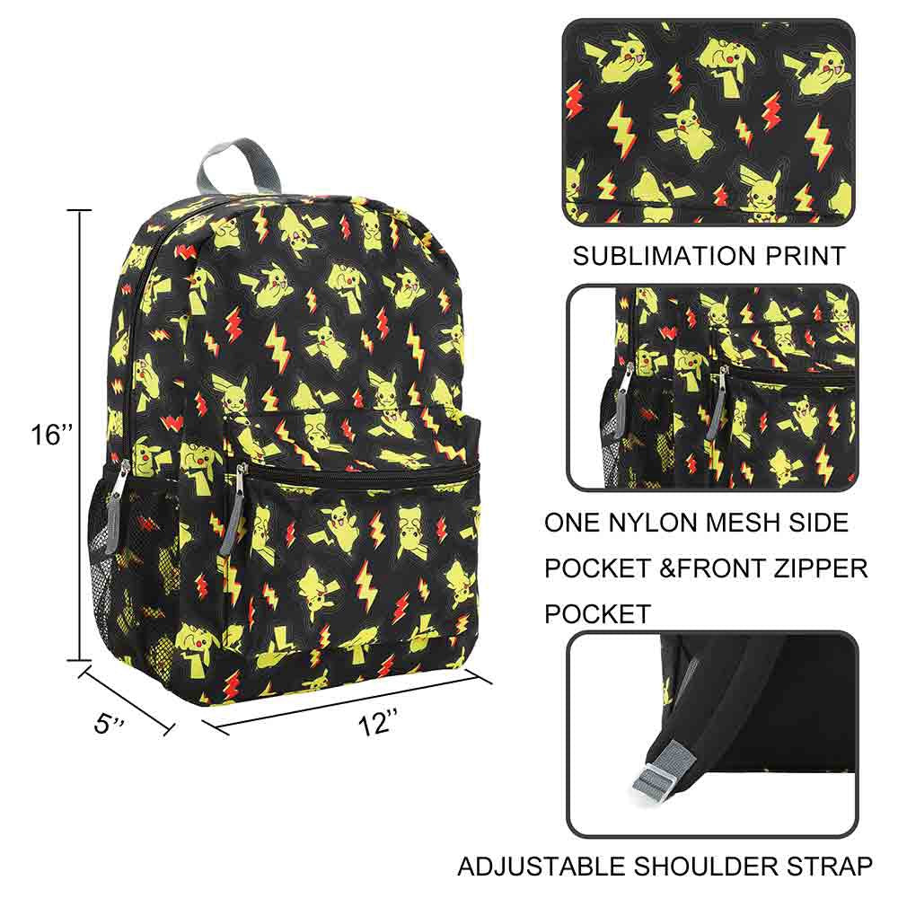 Pokemon Pikachu Electric Type Aop Backpack