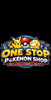 One Stop Pokémon Shop logo with Pikachu, Psyduck, and a Poké Ball